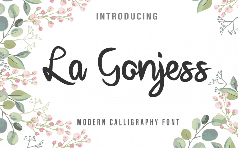 La Gonjess Script Font Befonts Com