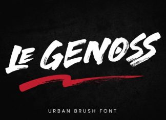 le Genoss Brush Font