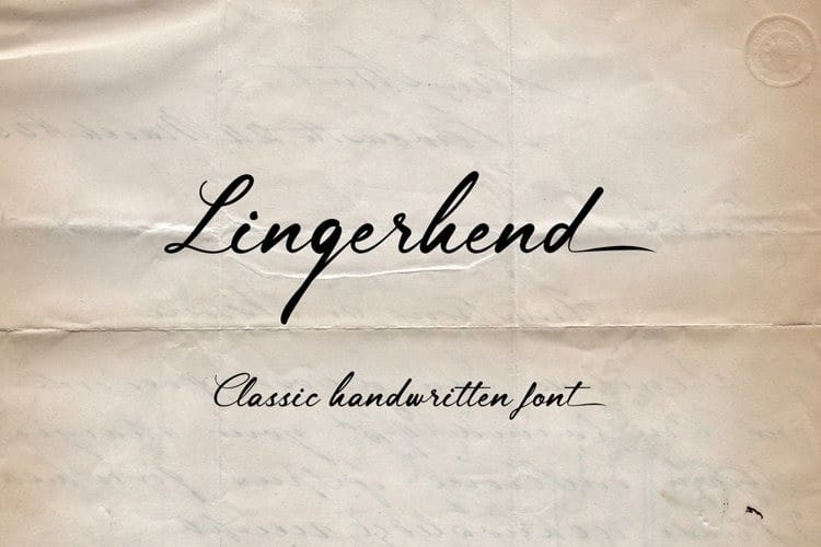Download Lingerhend Handwritten Font Befonts Com SVG Cut Files