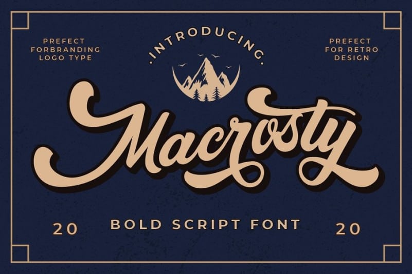 Macrosty Script Font - Download Free Font