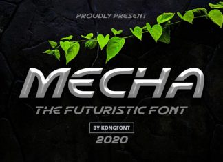 Mecha Display Font