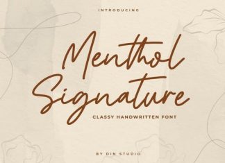 Menthol Signature - Handwritten Font