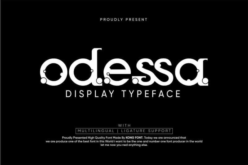 Odessa Display Font