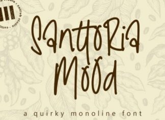 Santtoria Mood Handwritten Font