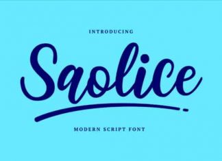 Saolice Script Font