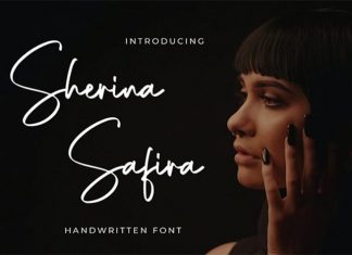 Sherina Safira Handwritten Font