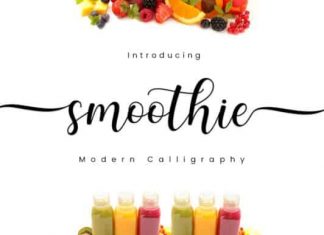 Smoothie Calligraphy Font
