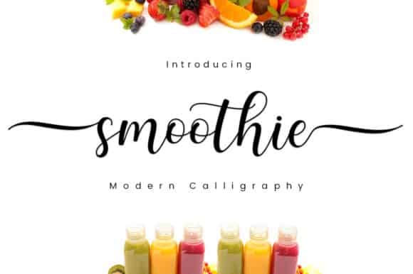 Smoothie Calligraphy Font