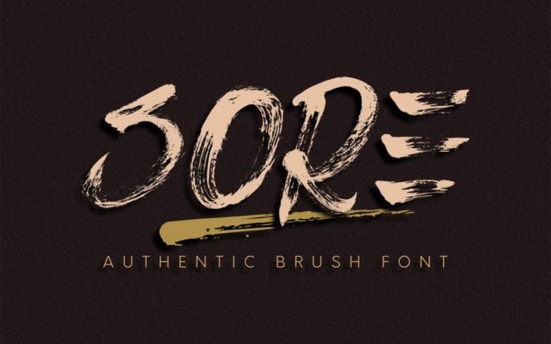 Sore Brush Font Befonts Com sore brush font befonts com