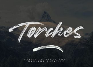 Torches Brush Font