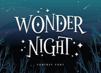Wonder Night Display Font