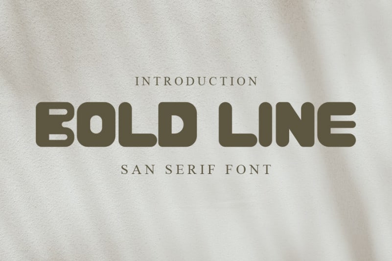 BOLD LINE Display Font