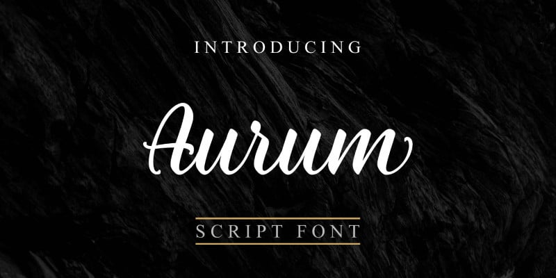 Aurum Script Font