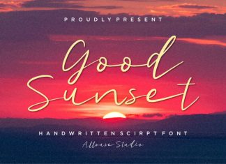 Good Sunset Script Font