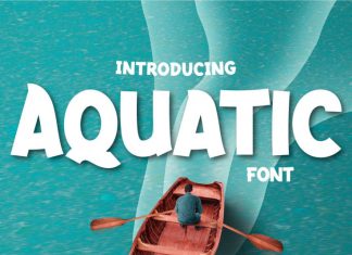 Aquatic Display Font