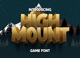 High Mount Display Font