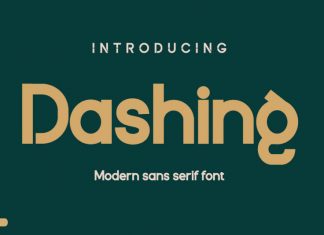 Dashing Sans Serif Font