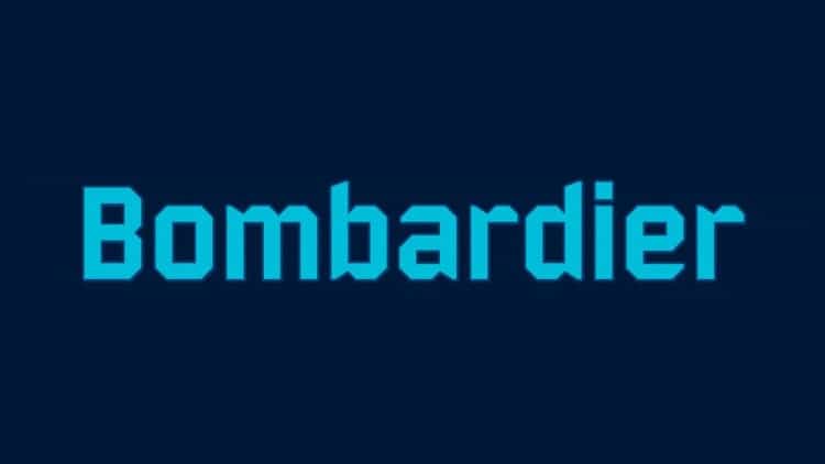 Bombardier Display Font