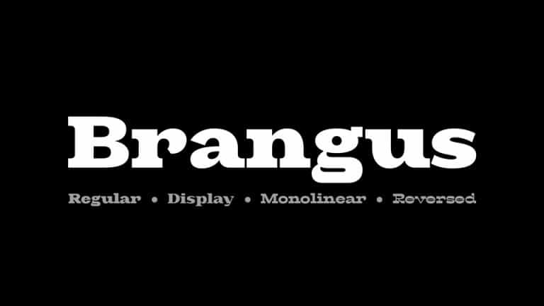 Brangus Sans Serif Font