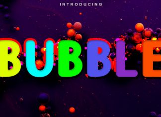 Bubble Display Font