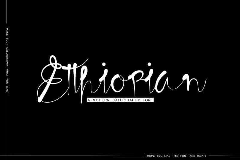 Etthiopian Calligraphy Font