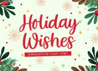 Holiday Wishes Script Font