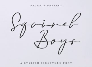 Squirel Boys Signature Font