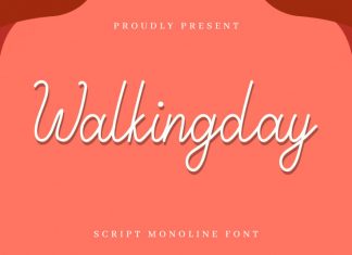 Walkingday Signature Font