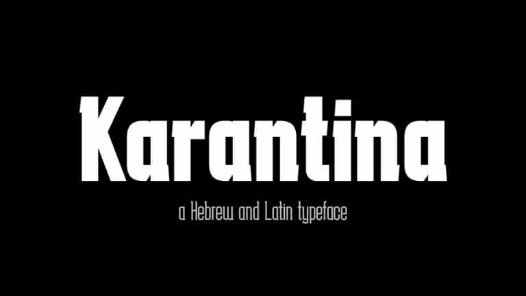 Karantina Slab Serif Font