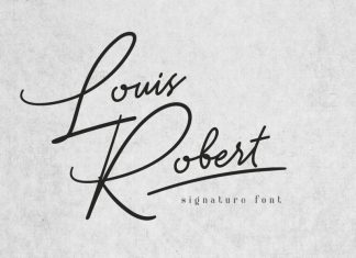 Louis Robert Script Font