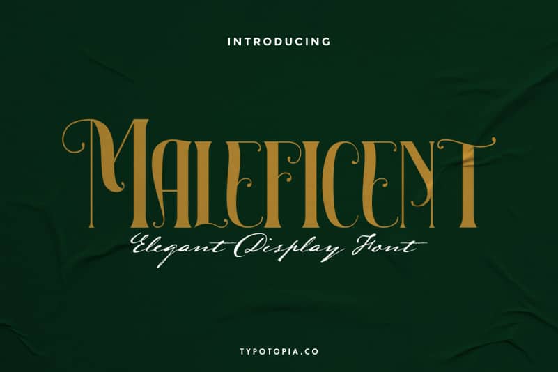 Maleficent The Elegant Display Font