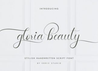 Gloria Beauty Calligraphy Font