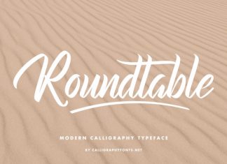 Roundtable Calligraphy Font