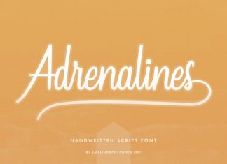 Adrenalines Calligraphy Font