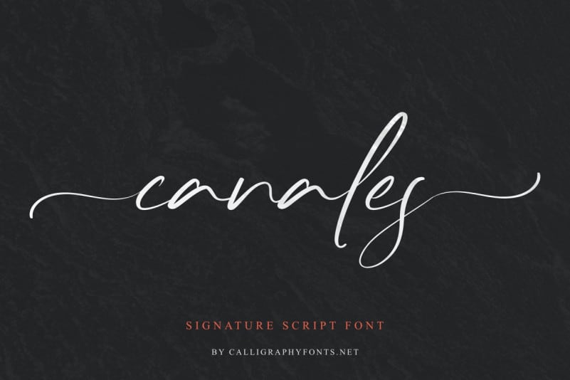 Canales Script Font