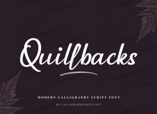 Quillbacks Calligraphy Font