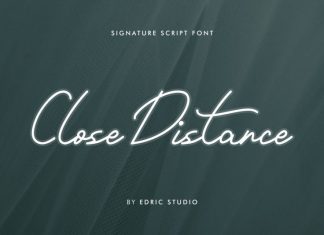 Close Distance Handwritten Font