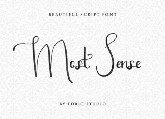 Most Sense Brush Font