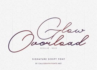 Glow Overload Signature Font