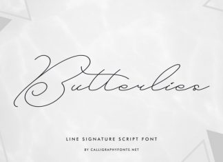 Butterlies Handwriting Font