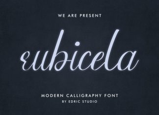Rubicela Calligraphy Font