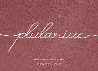 Plularius Signature Script Font