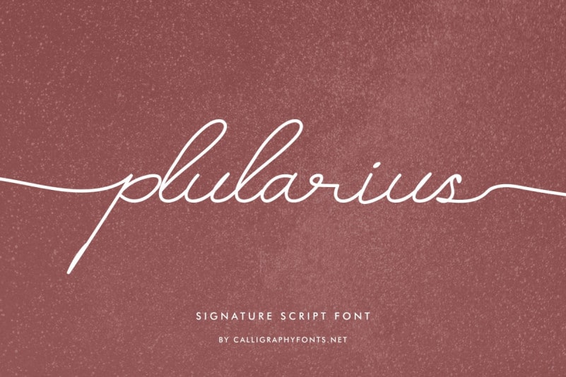 Plularius Signature Script Font - Befonts
