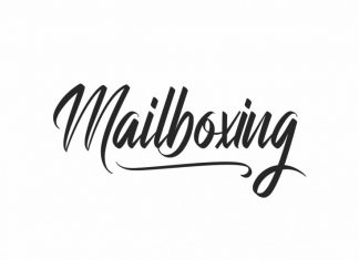 Mailboxing Brush Font
