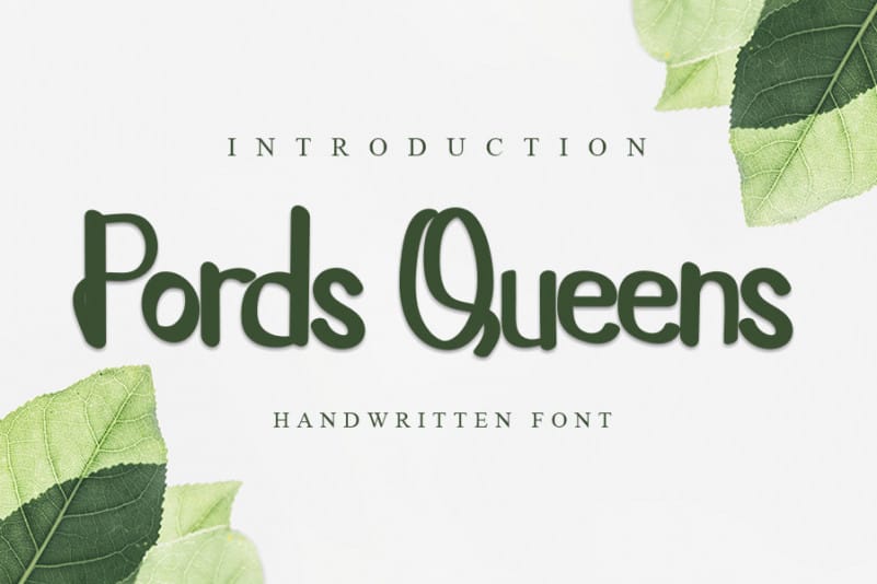 Pords Queens Script Font
