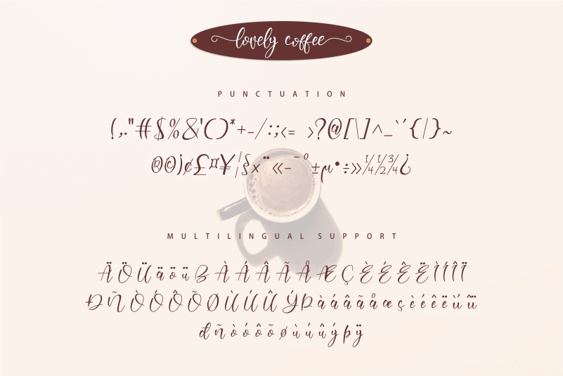 Lovely Coffee Calligraphy Font Befonts Com