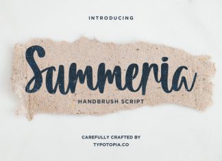 Summeria Handbrush Script Font