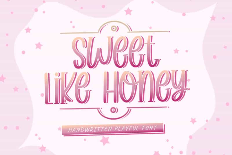 Sweet Like Honey Display Font