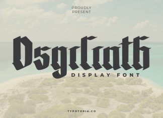 The Osgiliath Display Font
