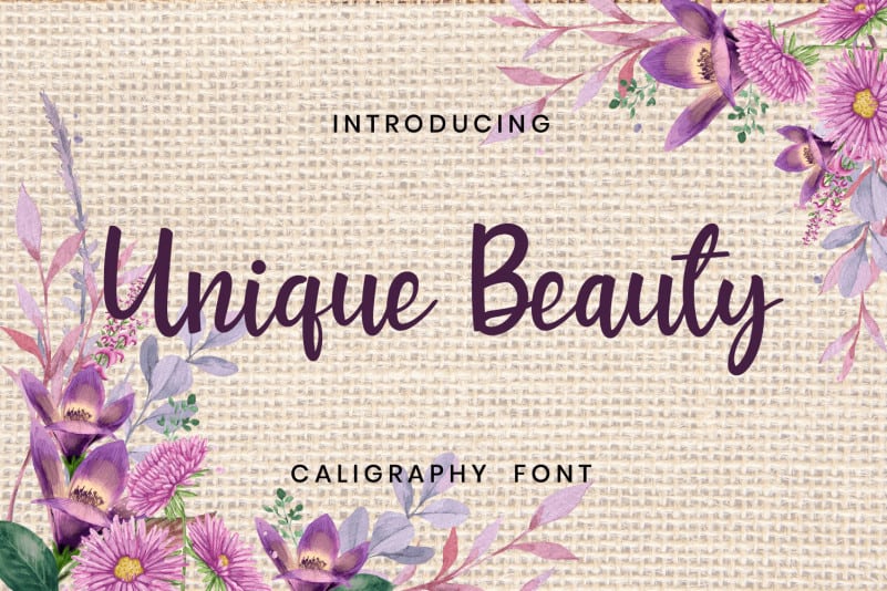 Unique Beauty Script Font